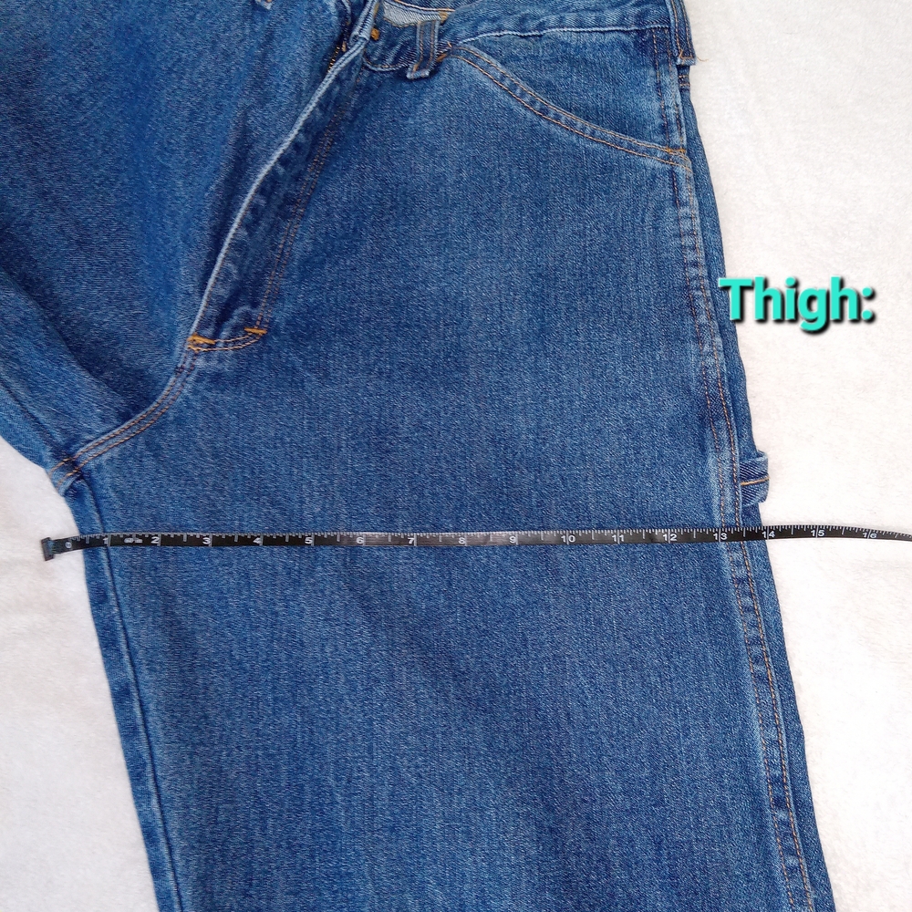 Round House Carpenter Jeans 36x30 Made In USA Blue Denim Work Pants NWT Utility - Picture 11 of 12